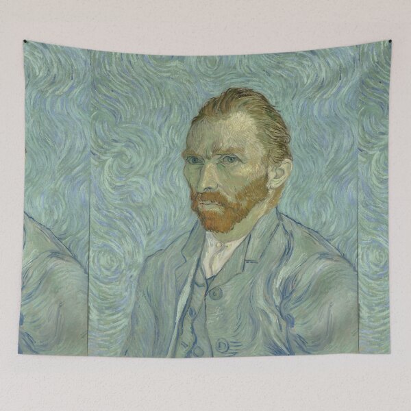 Item preview, Self Portrait 5 by Vincent van Gogh: Post Impressionist Fine Art Print designed and sold by artofuniverse.