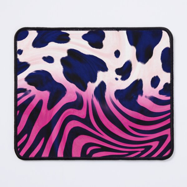 Item preview, Pink Zebra & Blue Cow Hybrid Liquid Pattern designed and sold by Neuro Muse Studio.