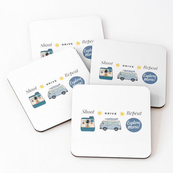 Item preview, Shoot Drive Repeat design for photographer in blue designed and sold by Horizon153.
