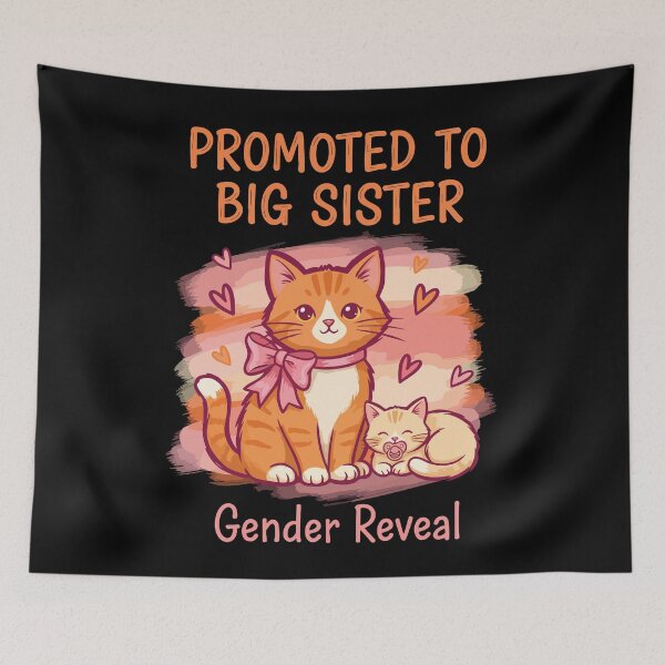Artikelvorschau, Gender-Reveal-Party wird zur Babyparty für die große Schwester entworfen und verkauft von LuminOrb.