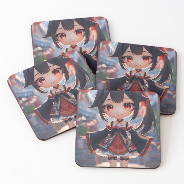 Item preview, Anime Girl Dark Historical Chibi Art designed and sold by CUpToDate.