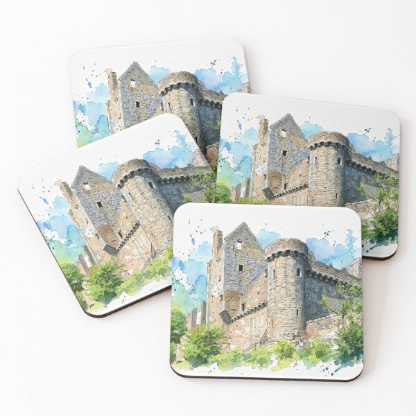 Item preview, Watercolour illustration of Craigmillar Castle, Edinburgh, Scotland designed and sold by davidelder.
