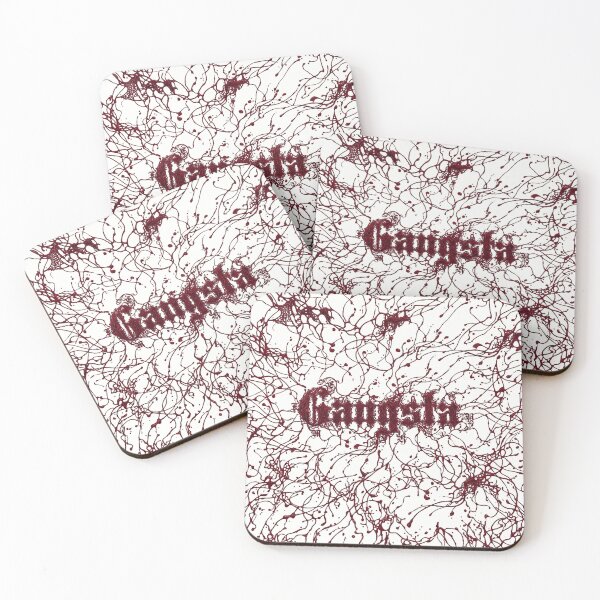 Item preview, Minimalist Blackletter Gangsta Typography Redbubble Print designed and sold by MarCinu Art.