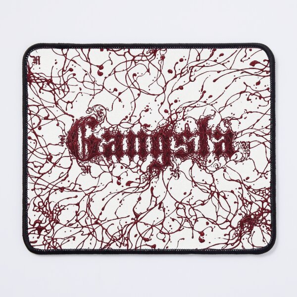 Item preview, Minimalist Blackletter Gangsta Typography Redbubble Print designed and sold by MarCinu Art.