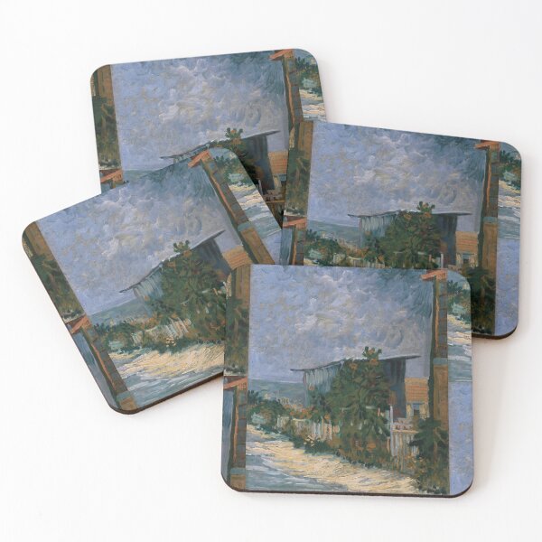 Item preview, Shelter on Montmartre by Vincent van Gogh: Post Impressionist Landscape Poster designed and sold by artofuniverse.