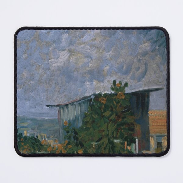 Item preview, Shelter on Montmartre by Vincent van Gogh: Post Impressionist Landscape Poster designed and sold by artofuniverse.