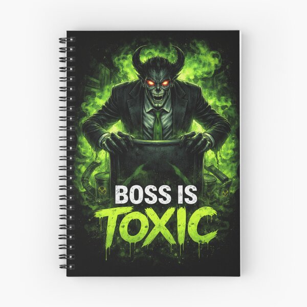Item preview, Boss Is Toxic – Dark Office Horror Streetwear Design designed and sold by ElsterCreative.