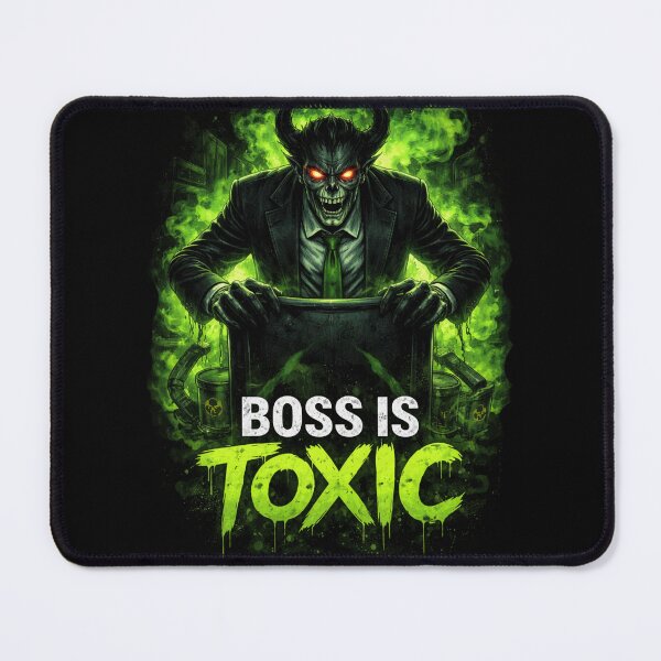 Item preview, Boss Is Toxic – Dark Office Horror Streetwear Design designed and sold by ElsterCreative.
