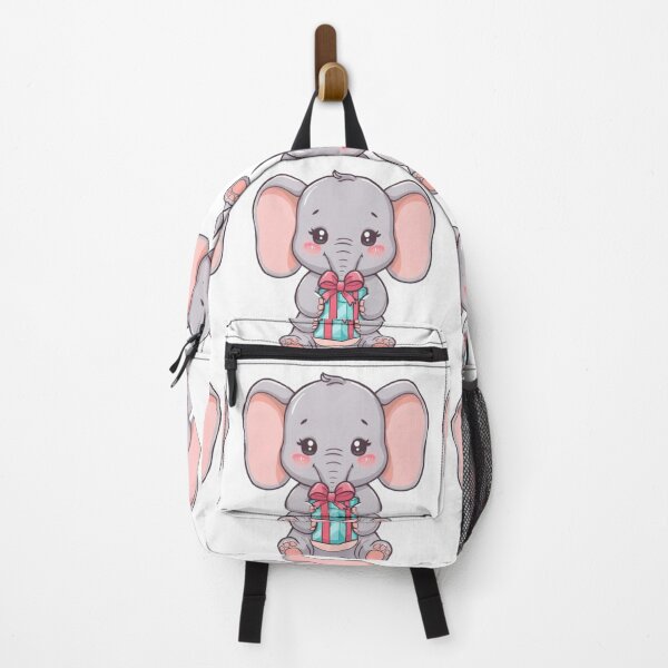 Item preview, Kawaii Elephant with Giftbox - Pastel Soft&Calm Style designed and sold by DigitfanStudio.