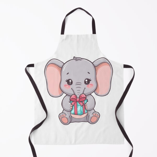 Item preview, Kawaii Elephant with Giftbox - Pastel Soft&Calm Style designed and sold by DigitfanStudio.