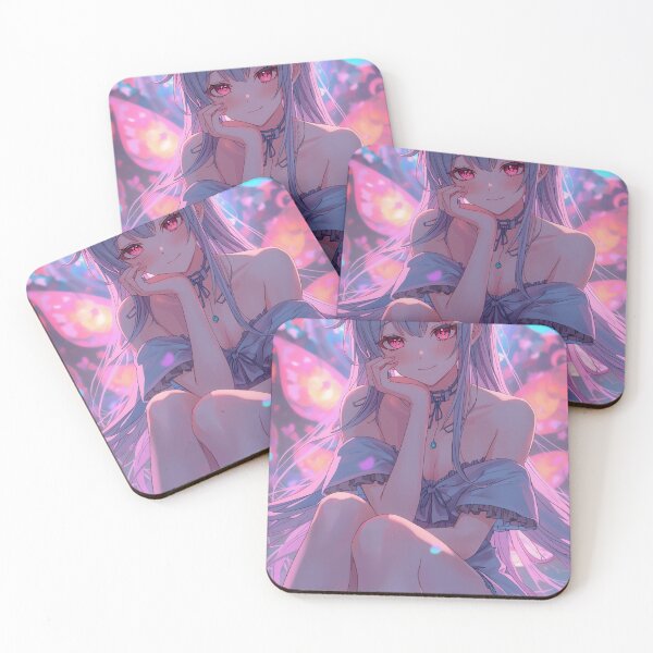 Item preview, Anime Girl Melancholic Vaporwave Supernatural Art designed and sold by CUpToDate.