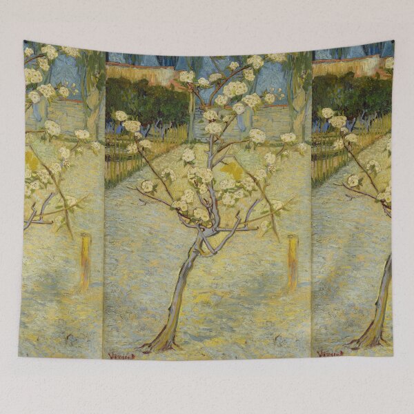 Item preview, Small Pear Tree in Blossom by Vincent van Gogh: Post Impressionist Floral Poster designed and sold by artofuniverse.