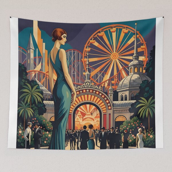 Item preview, An Evening at Tivoli Travel Poster designed and sold by Robert Lacy.