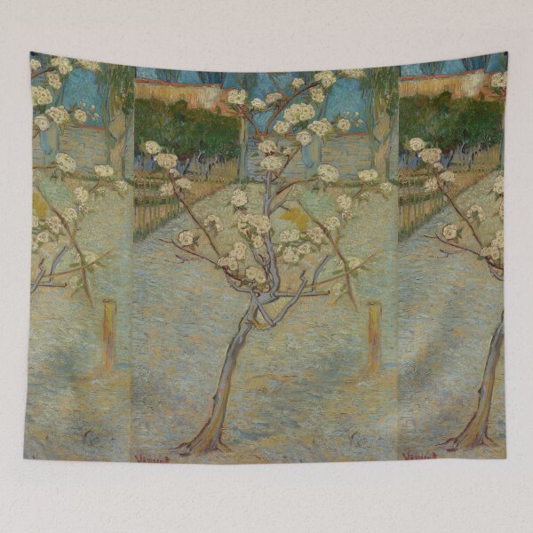 Item preview, Small Pear Tree in Blossom by Vincent van Gogh: Post Impressionist Poster designed and sold by artofuniverse.