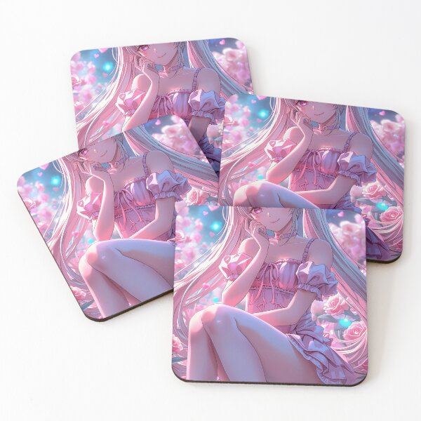 Item preview, Anime Girl Surreal Neon Dreamscape Romance designed and sold by CUpToDate.