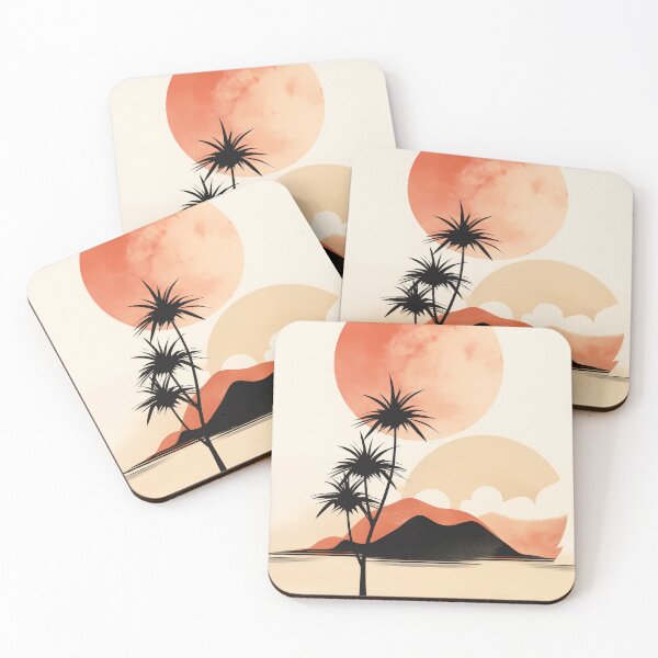 Item preview, Paisaje minimalista con la luna al estilo bohemio. designed and sold by GiriaGallery.