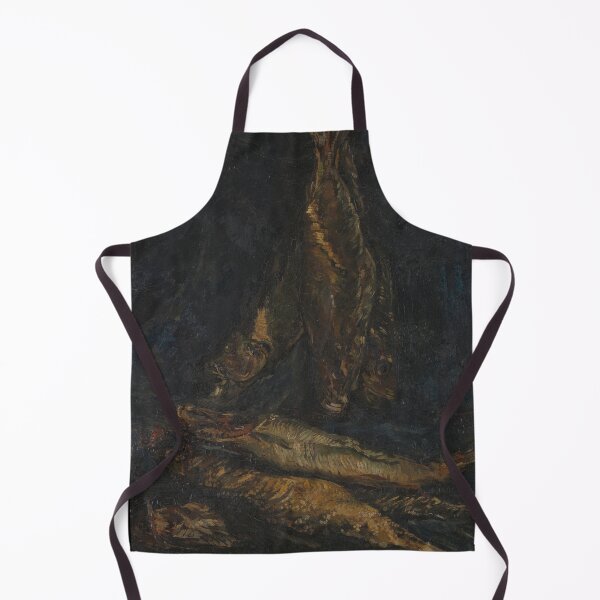 Item preview, Smoked Herrings by Vincent van Gogh: Moody Post Impressionist Kitchen Art designed and sold by artofuniverse.