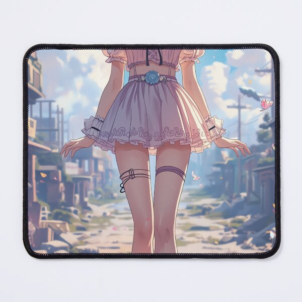 Item preview, Anime Girl Dreamy Post Apocalyptic Pastel Art designed and sold by CUpToDate.