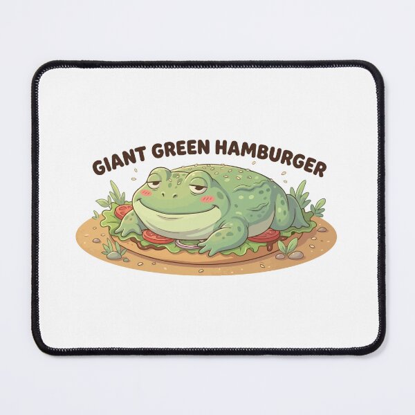 Item preview, Giant Green Hamburger African Bullfrog designed and sold by Petzzz.