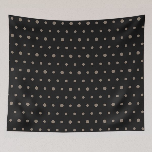 Item preview, Black And Taupe Polka Dot Pattern designed and sold by pattern-archive.