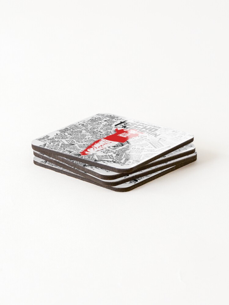 Thumbnail 4 of 5, Coasters (Set of 4), Typographi Style Rapper designed and sold by KirinStudio.