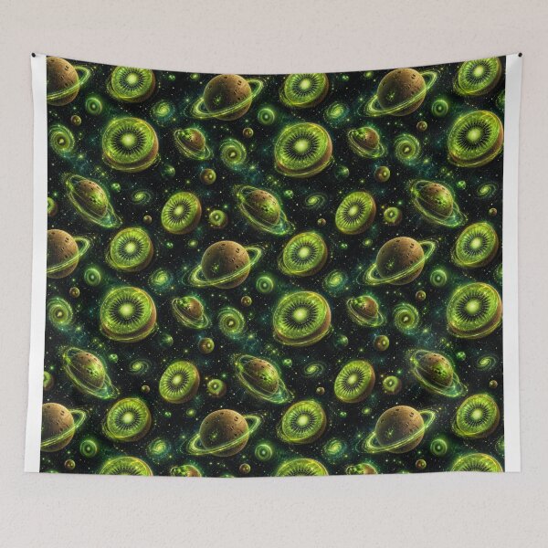 Item preview, Cosmic kiwis against a starry background designed and sold by Imprearte.