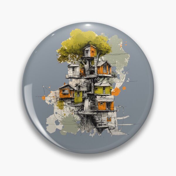 Item preview, Sketch Treehouse Village designed and sold by Artania21.