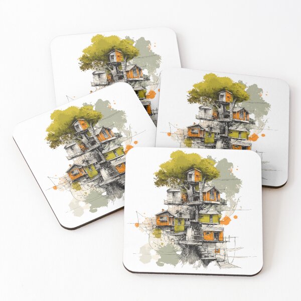 Item preview, Sketch Treehouse Village designed and sold by Artania21.