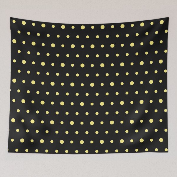 Item preview, Black And Yellow Polka Dot Pattern designed and sold by pattern-archive.
