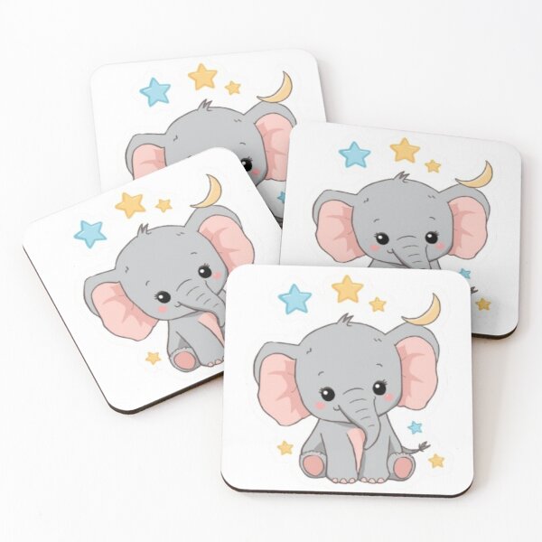 Item preview, Cute Baby Elephant Star - Pastel Soft and Calm Style designed and sold by DigitfanStudio.