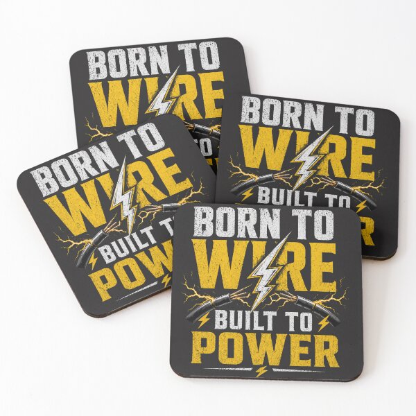 Item preview, Born To Wire Built To Power Electrician Shirt designed and sold by Drip5.