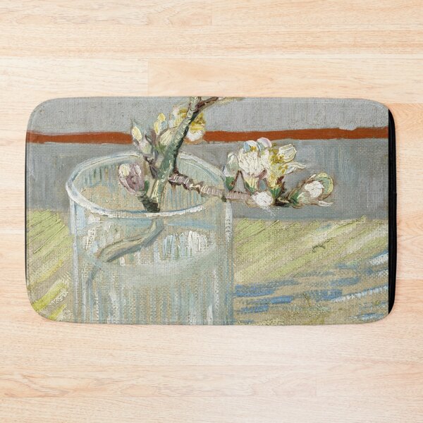 Item preview, Sprig of Flowering Almond in a Glass by Vincent van Gogh: Post Impressionist Print designed and sold by artofuniverse.