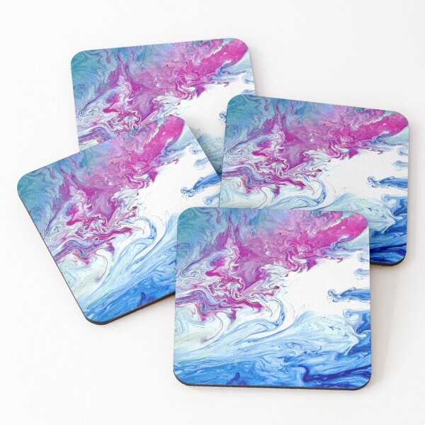 Item preview,  Pink and blue abstraction  designed and sold by MarussiaArt.
