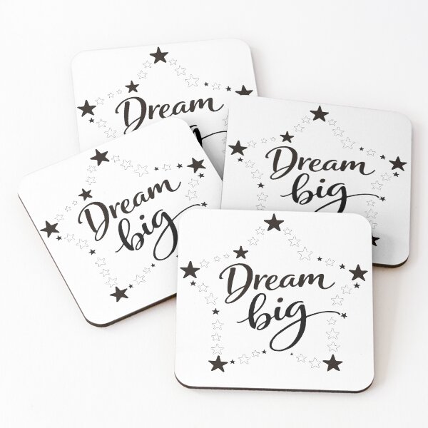 Item preview, Dream Big Calligraphy with Stars designed and sold by cyj1978store.