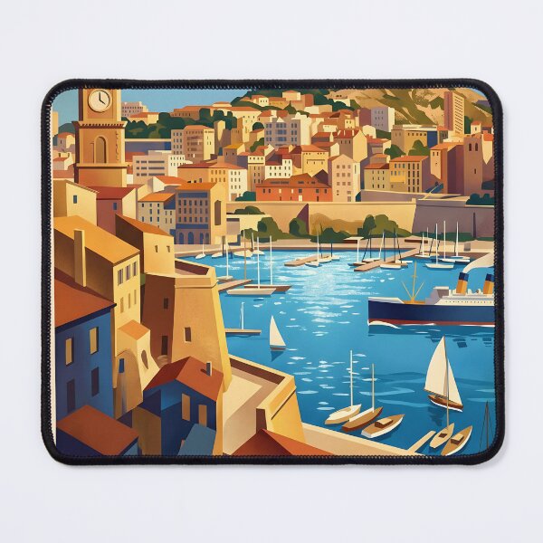 Item preview, Marseille Travel Poster designed and sold by Robert Lacy.