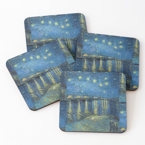 Item preview, Starry Night Over the Rhone by Vincent van Gogh: Romantic Night Sky Poster designed and sold by artofuniverse.