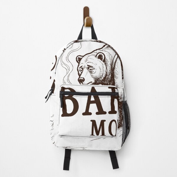 Item preview, Bear Tired Camping Design, Morning Coffee Illustration designed and sold by TeeVerse27.