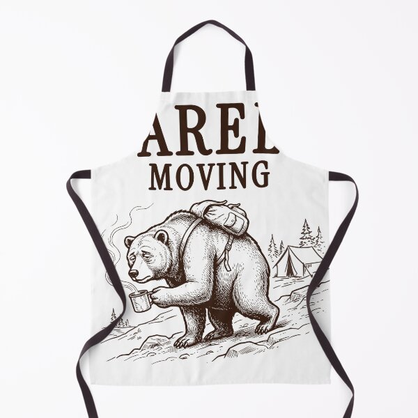 Item preview, Bear Tired Camping Design, Morning Coffee Illustration designed and sold by TeeVerse27.