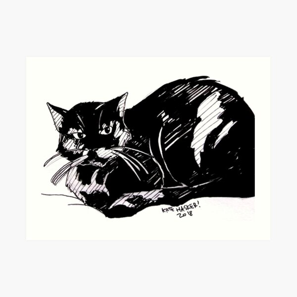 Sibylla the Cat Art Print