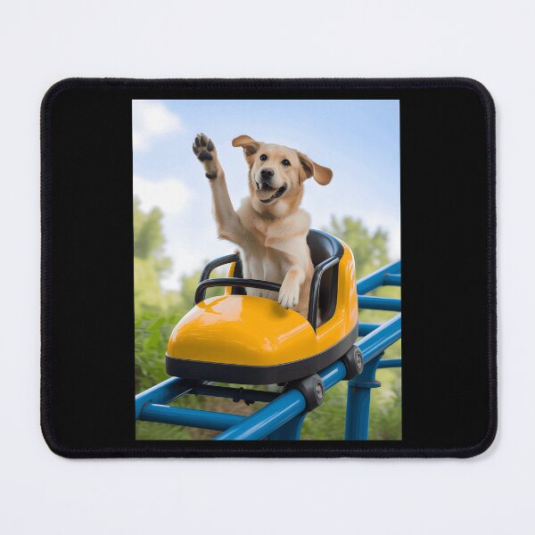 Item preview, Funny Labrador Dog Riding Roller Coaster designed and sold by KarimSoCute.