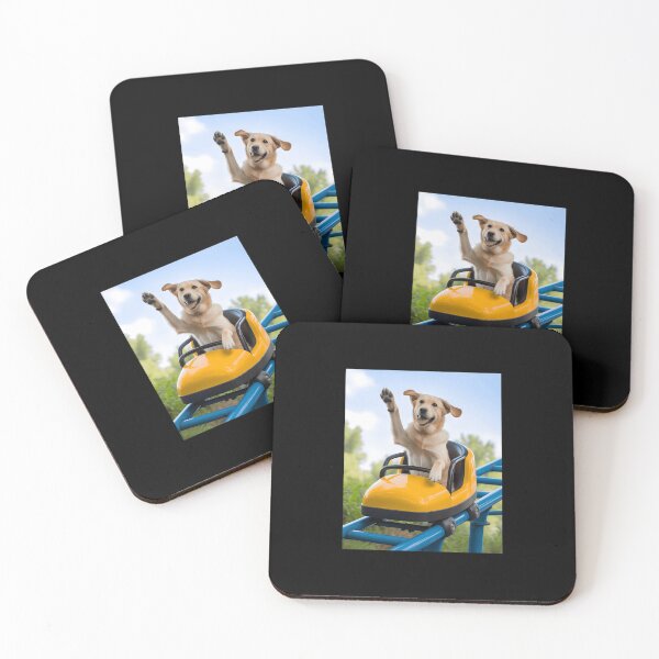 Item preview, Funny Labrador Dog Riding Roller Coaster designed and sold by KarimSoCute.