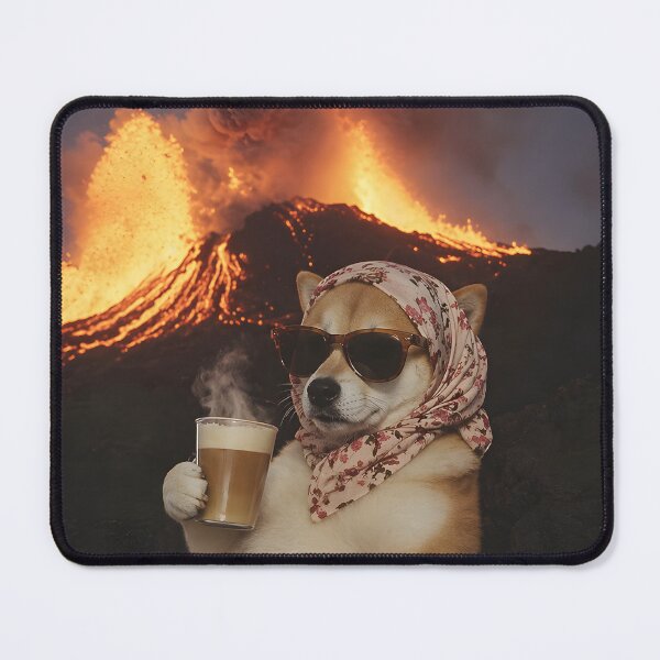 Item preview, Demure dog with glasses / Everything is on fire designed and sold by FigmaCreations.