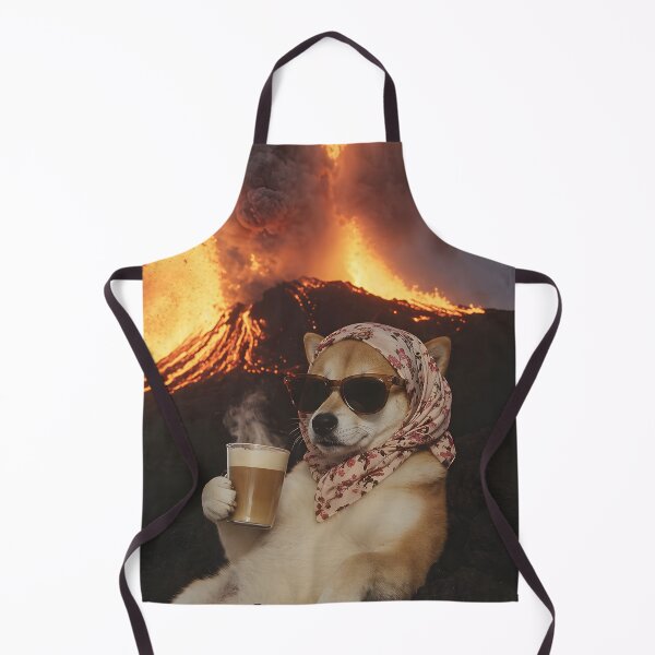 Item preview, Demure dog with glasses / Everything is on fire designed and sold by FigmaCreations.