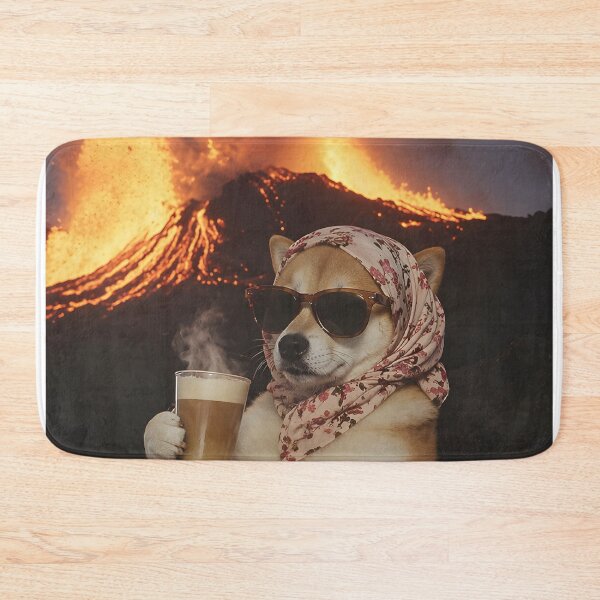 Item preview, Demure dog with glasses / Everything is on fire designed and sold by FigmaCreations.