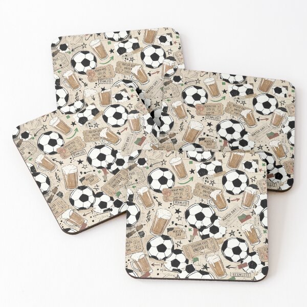 Item preview, Soccer Hexagon Beer Pint Ticket Scrapbook Pattern designed and sold by ryanguas.