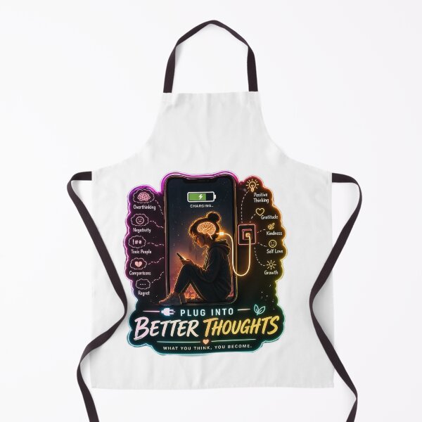 Item preview, Plug Into Better Thoughts – Neon Mind Charging Design designed and sold by Meiguilin.