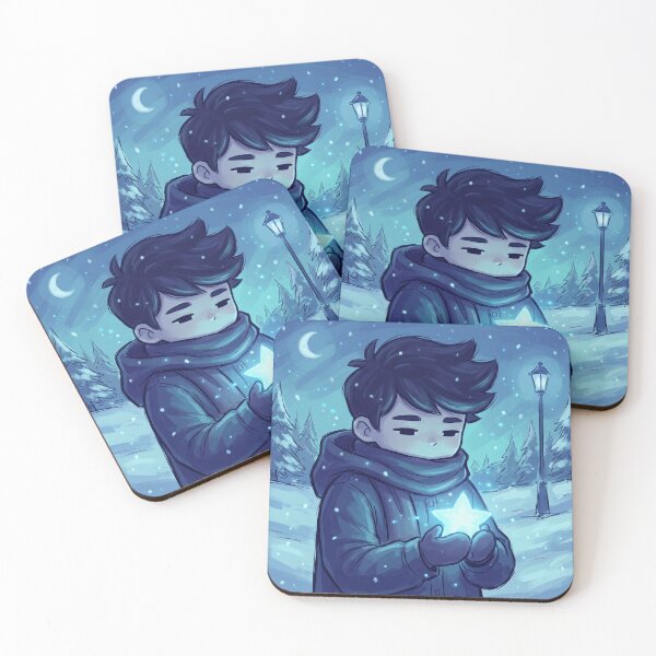 Item preview, Lonely Winter Star – Cozy Chibi Night Aesthetic designed and sold by bistuni.
