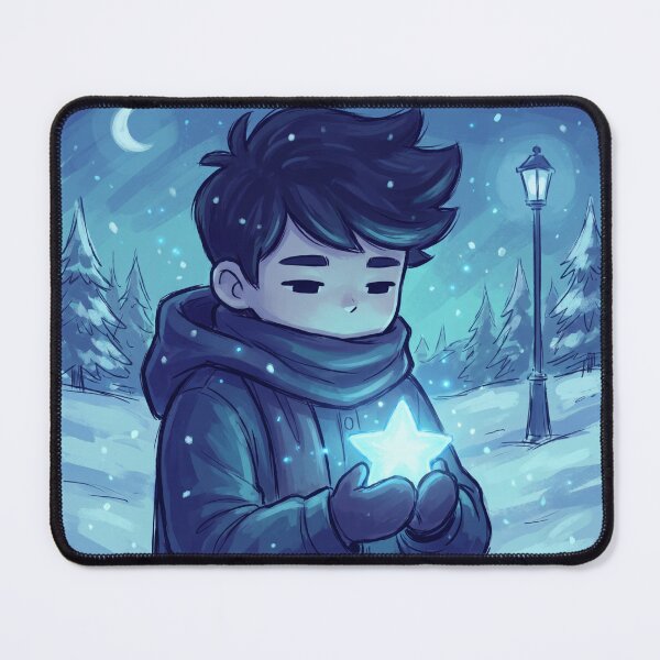 Item preview, Lonely Winter Star – Cozy Chibi Night Aesthetic designed and sold by bistuni.