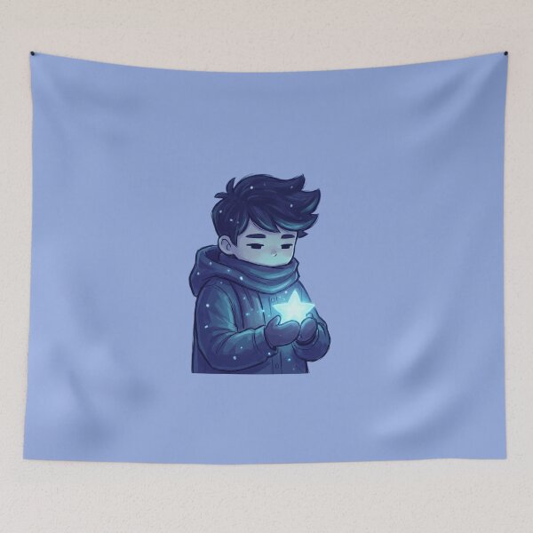 Item preview, Lonely Winter Star – Cozy Chibi Night Aesthetic designed and sold by bistuni.