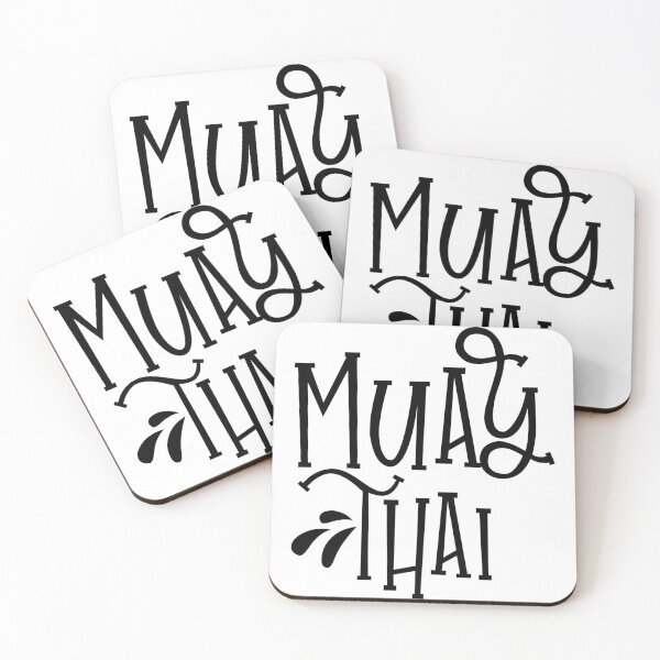 Item preview, Muay Thai Brush Calligraphy - Traditional Martial Arts Typography Design designed and sold by FightModeStudio.